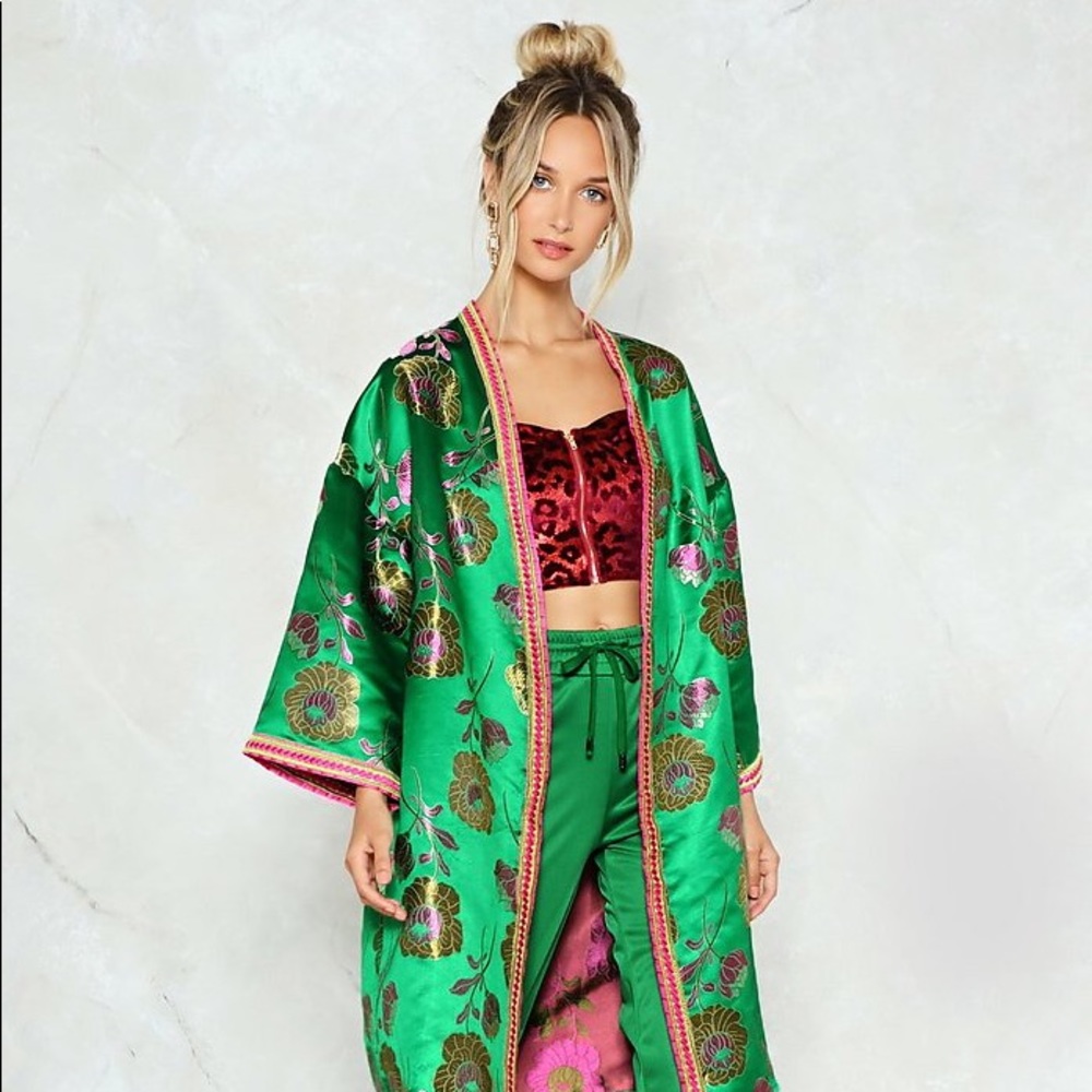 Diffuse by Nasty Gal Jacquard Kimono